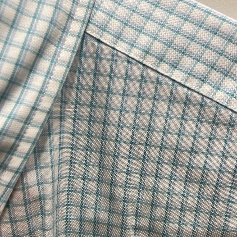 Xxl Blue Checkered Men's Shirt - Picture 4 of 4